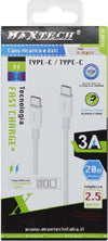 Cavo Trasferimento Dati Ricarica Veloce Type-c/type-c 3a 2.5mt F-tc023 Smartphone Elettronica e telefonia > Telefonia Fissa e Mobile > Accessori Smartphone > Cavi Smartphone Trade Shop italia - Napoli, Commerciovirtuoso.it
