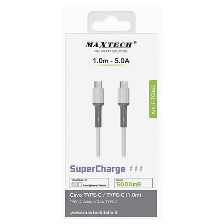 Cavo Type-c A Type-c Super Carica 5000ma 1 Metro Per Smartphone Tablet F-tc065