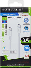 Cavo-Type-c-/type-c-Ricarica-Veloce-3a-1mt-Trasferimento-Dati-Smartphone-F-tc025