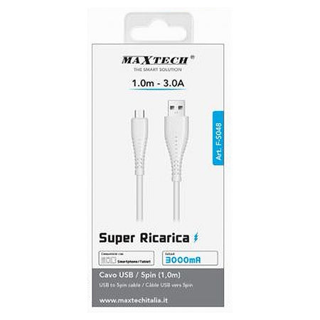 Cavo Usb A Micro Usb 1 Metro Super Ricarica Dati 3a Per Tablet Smartphone F-s048
