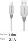 Cavo-Usb-A-Micro-Usb-Sincronizzazione-Dati-Ricarica-2.1a-1.5mt-Smartphone-F-s029