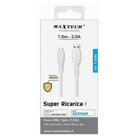 Cavo Usb A Micro Usb Super Ricarica Dati Resistente 1 Metro 3a Smartphone F-s046