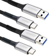 Cavo USB C BENFEI 0,9m 2 Pezzi Ricarica Rapida in Nylon Intrecciato Compatibile con Samsung Galaxy S10 S9 S8 Moto Z LG V30 V20 G5 Nintendo Switch