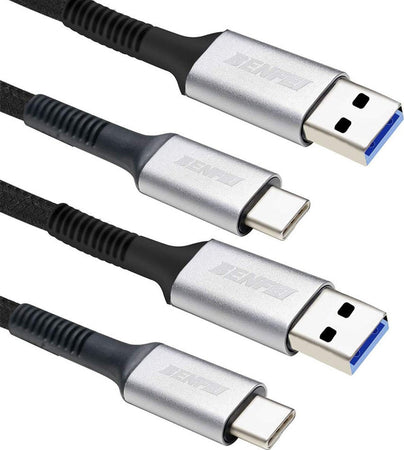 Cavo USB C BENFEI 0,9m 2 Pezzi Ricarica Rapida in Nylon Intrecciato Compatibile con Samsung Galaxy S10 S9 S8 Moto Z LG V30 V20 G5 Nintendo Switch