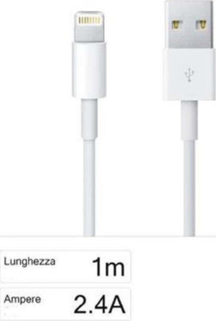 Cavo Usb Dati E Ricarica Per Iphone Ipod Ipad Lightning A Usb 1mt Maxtech F-ip019 Cavi Smartphone Trade Shop italia - Napoli, Commerciovirtuoso.it