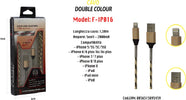 Cavo Usb Double Colour Iphone Ipad Ipod 5volt - 2000ma 1,50 Mt Maxtech F-ip016 Cavi Smartphone Trade Shop italia - Napoli, Commerciovirtuoso.it