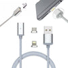 CAVO USB IN NYLON MAGNETICO CHARGE E SYNC CON ADATTATORI ANDROID E IOS Elettronica/Informatica/Accessori/Cavi e accessori/Cavi/Cavi USB Trade Shop italia - Napoli, Commerciovirtuoso.it