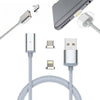 Cavo Usb In Nylon Magnetico Charge E Sync Con Adattatori Android E Ios Elettronica/Informatica/Accessori/Cavi e accessori/Cavi/Cavi USB Trade Shop italia - Napoli, Commerciovirtuoso.it