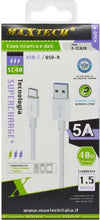 Cavo-Usb-Type-c-5a-1.5-Metri-Dati-Ricarica-Rapida-Per-Smartphone-Tablet-F-tc020