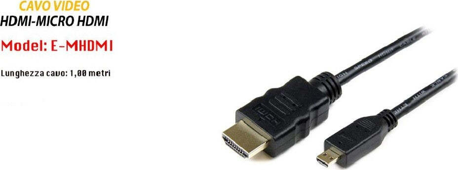 Cavo Video Da Hdmi-micro Hdmi Cavo 1 Metro Per Computer Portatile Maxtech E-mhdmi Elettronica e telefonia > Accessori Audio e Video > Cavi Audio e Video Trade Shop italia - Napoli, Commerciovirtuoso.it