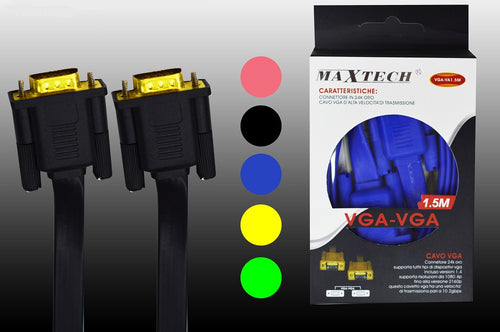 Cavo Video Vga Maschio - Maschio 1.5metri Schermo Monitor Tft Maxtech Vga-va1.5m Elettronica e telefonia > Accessori Audio e Video > Cavi Audio e Video Trade Shop italia - Napoli, Commerciovirtuoso.it