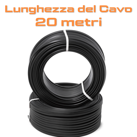 PROLUNGA ELETTRICA TRIFASE 4 POLI INDUSTRIALE PROFESSIONALE DA 20 METRI - CAVO IN NEOPRENE 4G2.5