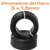 Prolunga Industriale 5 e 10 Metri - Cavo 3G1.5 - Protezione IP44