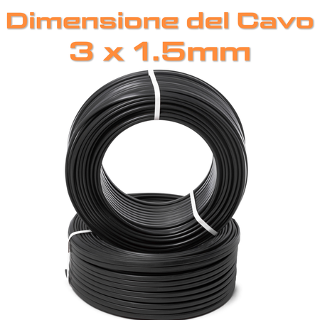 Prolunga Industriale 5 e 10 Metri - Cavo 3G1.5 - Protezione IP44