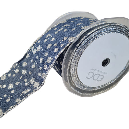 Nastro a pois per decorazioni e confezioni natalizie, da 60 mm x 10 metri