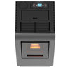 Stufa a pellet 14 kw Canalizzata Cayenne per ambienti moderni h 102 cm