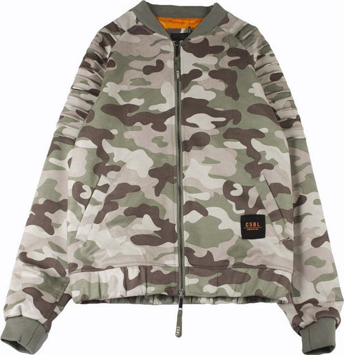 CAYLER-&-SONS-Giubbotto-Uomo-Pleated-Bomber-Mimetico-Marrone-da-uomo