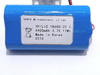pacco-batterie-varta-litio-2-18650-22 c-4000 mah-3,7v-17wh-microbattery-