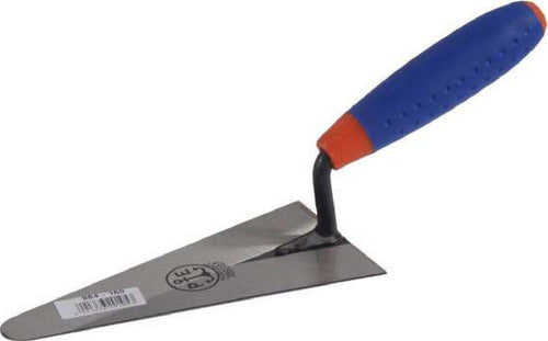 Cazzuolino a punta tonda 14 cm con manico in gomma ergonomico Fai da te/Utensili elettrici e a mano/Utensili a mano/Utensili per muratura e piastrellatura/Cazzuole/Cazzuole di finitura La Zappa - Altamura, Commerciovirtuoso.it