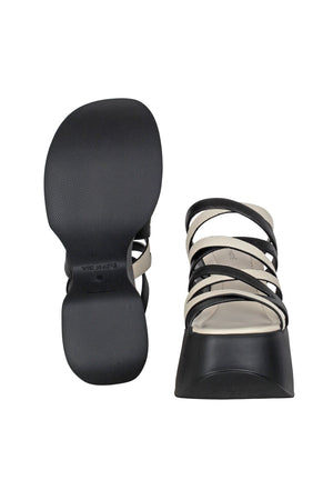 VIC MATIE Vic Matie - Sandali - 430277 - Panna/Nero da donna