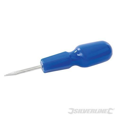 Punteruolo 40mm con punta piatta in acciaio manico in plastica Silverline Silverline