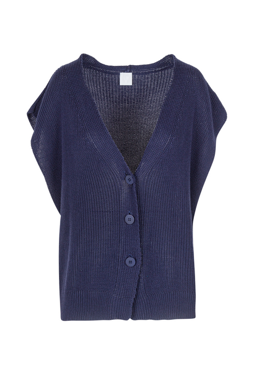 LA FEMME BLANCHE La Femme Blanche - Gilet - 451435 - Blu da donna