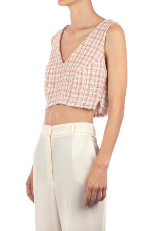 SO ALLURE So Allure - Top - 391482 - Panna/Rosa da donna
