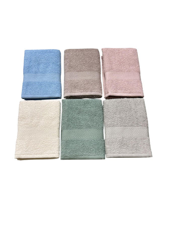 Asciugamani Ospite Colorissima 6pz Cotone Made in Italy