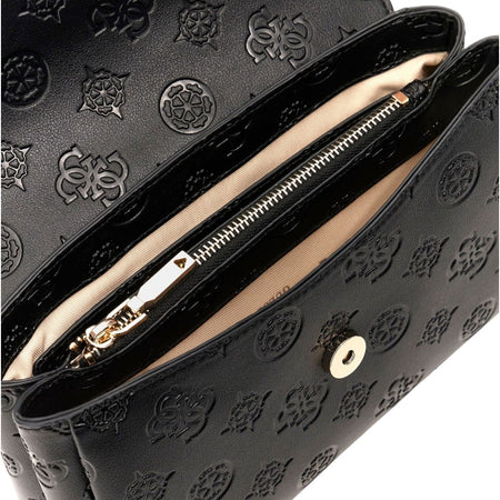 Guess borsa a mano nera 4G Logo peony TISHA HWPD7764200BLO