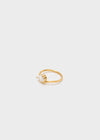 Anello thin con pietra a goccia