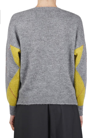 LA FEMME BLANCHE La Femme Blanche - Maglia - 461454 - Grigio/Giallo da donna