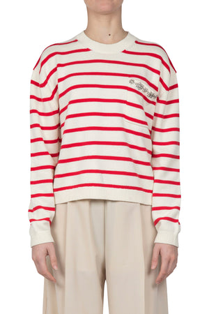 Semi-Couture Semi Couture - Maglia - 450811 - Panna/Rosso da donna