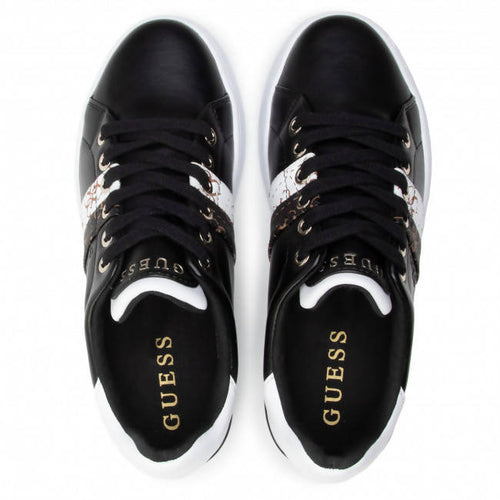 Guess Sneakers Donna Fl5reeele12 Lacci Suola In Gomma Scarpa Casual Sportiva Da Ginnastica Fashion Sneaker Logo Laterale Plateau 2,5 Cm