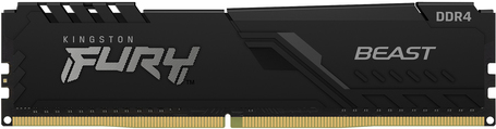 Kingston FURY Beast - DDR4 - Modul - 32 GB - DIMM 288-PIN - 3200 MHz / PC4-25600 - CL16 - 1.35 V - ungepuffert - non-ECC - Schwarz (KF432C16BB/32)