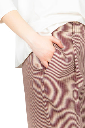 Alysi - Pantalone - 451075 - Fantasia Bordeaux da donna
