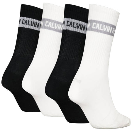 Calvin Klein donna pack 4 calze bianco nero 701235385001801