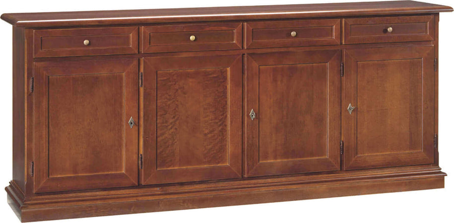 CECILY---credenza-in-legno-205x42x86-Tinta-noce-Milani-Home