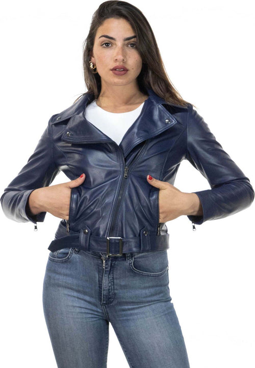 Cel---Chiodo-Donna-Blu-in-vera-pelle