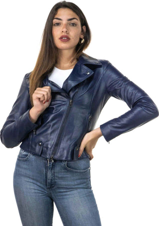 Cel---Chiodo-Donna-Blu-in-vera-pelle