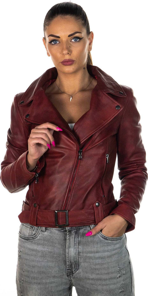 Cel---Chiodo-Donna-Bordeaux-in-vera-pelle
