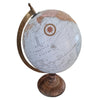 Mappamondo decorativo per scrivania con piedistallo in legno h 38 cm
