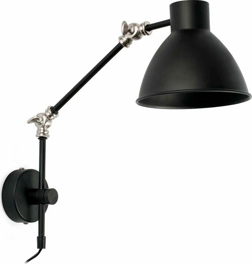 CELIA Lampada da parete nera Illuminazione/Illuminazione per interni/Illuminazioni per pareti/Applique Led Mall Home - Napoli, Commerciovirtuoso.it