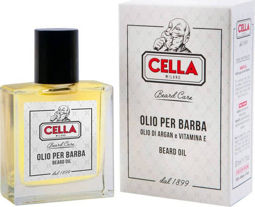 Cella Milano Olio Barba 50 ml Olio di Argan e Vitamina E Beard Oil Salute e cura della persona/Rasatura epilazione e rimozione peli/Trattamenti post rasatura o depilazione/Balsami e oli per barba/Balsami per barba Profumeria Chèri - Locri, Commerciovirtuoso.it