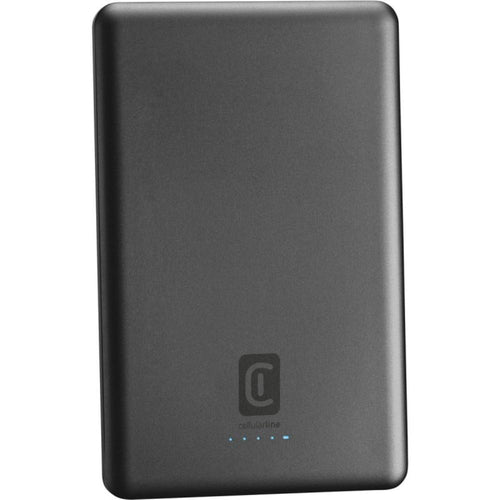 Power Bank Wireless Grigio 5000Mah Compatibile con Magsafe CellularLine PBMAGSLIM5000WIRD