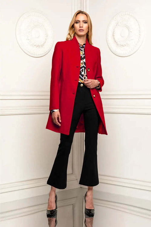 Celye Cappotto Donna Monopetto Tinta Unita Cappotto Fashion Con Bottoni Moda/Donna/Abbigliamento/Giacche e cappotti/Cappotti You Store - Messina, Commerciovirtuoso.it