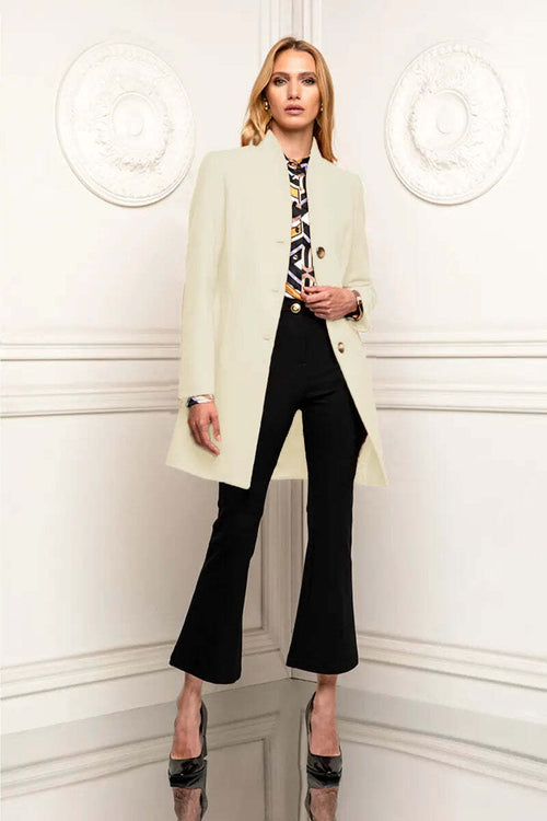 Celye Cappotto Donna Monopetto Tinta Unita Cappotto Fashion Con Bottoni Moda/Donna/Abbigliamento/Giacche e cappotti/Cappotti You Store - Messina, Commerciovirtuoso.it