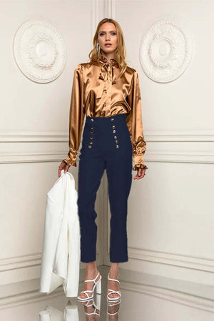 Celye Pantalone Leggings Donna Pantaloni Vita Alta Con Dettaglio Bottone Tinta Unita Moda/Donna/Abbigliamento/Pantaloni You Store - Messina, Commerciovirtuoso.it