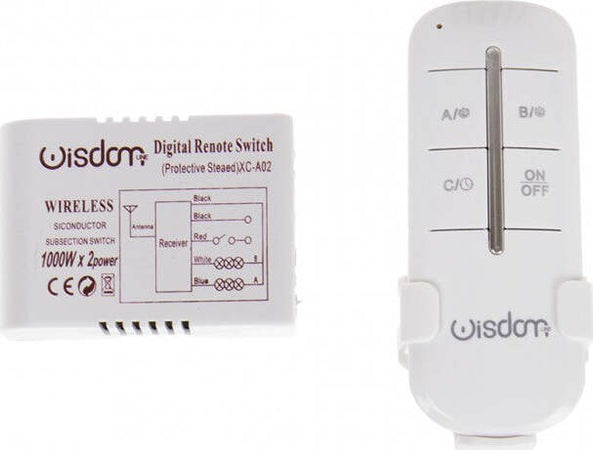 CENTRALINA 2 CANALI + TELECOMANDO WIRELESS WISDOM PER CONTROLLO LUCI LED 1000Wx2 Fai da te/Materiale elettrico/Quadri elettrici Trade Shop italia - Napoli, Commerciovirtuoso.it