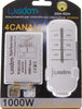 CENTRALINA 4 CANALI + TELECOMANDO WIRELESS WISDOM PER CONTROLLO LUCI LED 1000Wx4 Fai da te/Materiale elettrico/Quadri elettrici Trade Shop italia - Napoli, Commerciovirtuoso.it