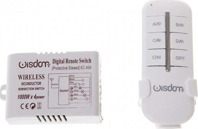 CENTRALINA 4 CANALI + TELECOMANDO WIRELESS WISDOM PER CONTROLLO LUCI LED 1000Wx4 Fai da te/Materiale elettrico/Quadri elettrici Trade Shop italia - Napoli, Commerciovirtuoso.it